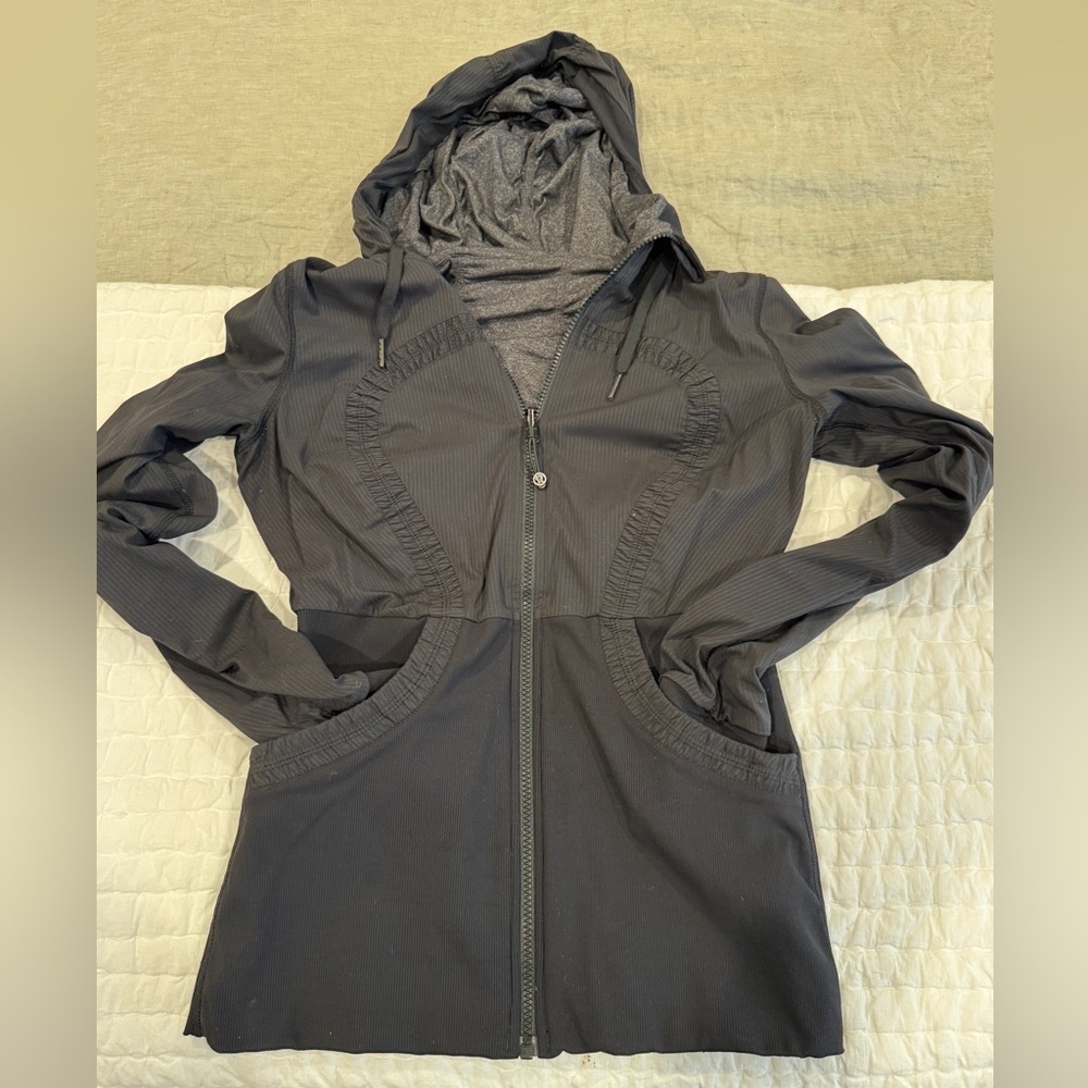 lululemon athletica Black Hooded Jacket